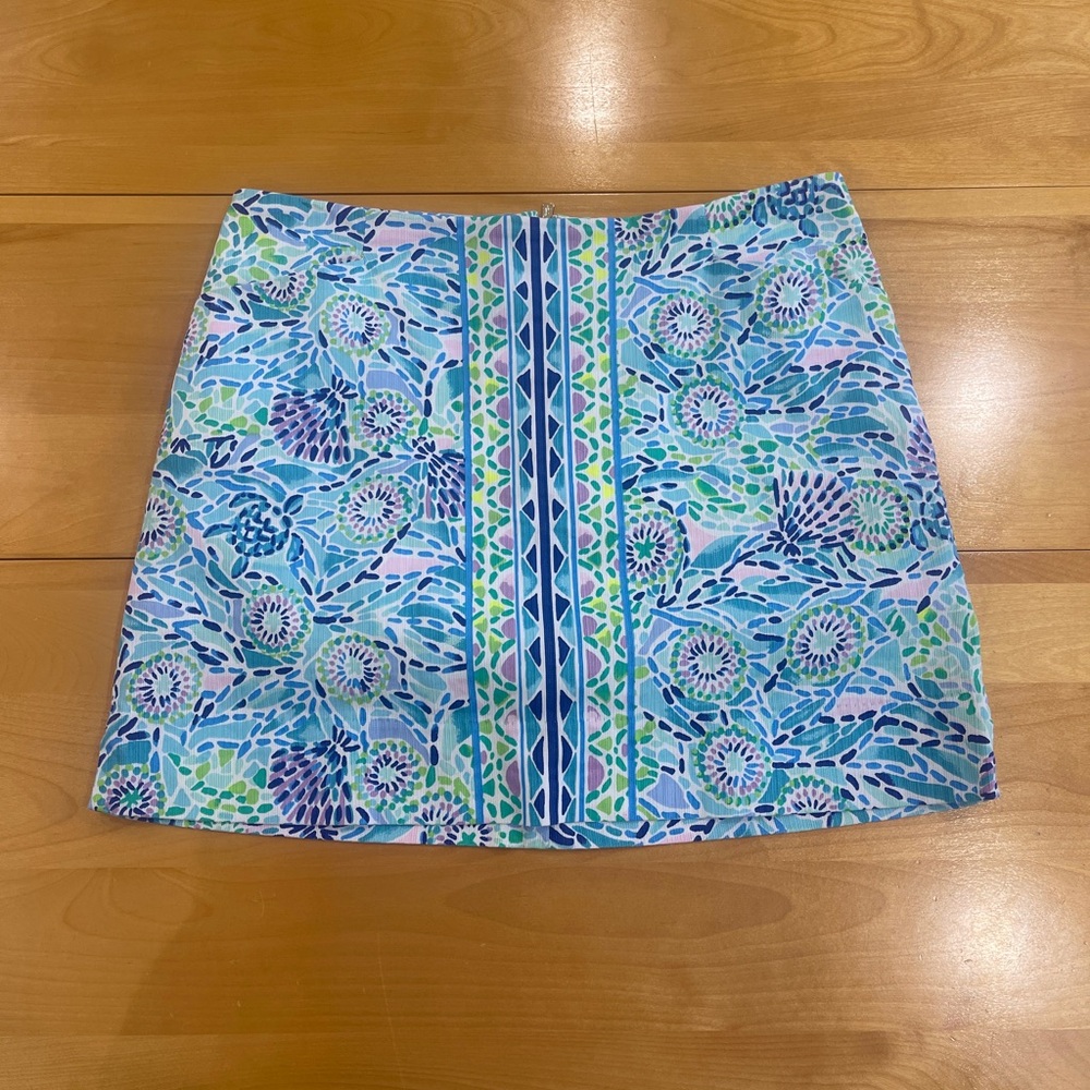 Lilly Pulitzer Blue Mini Skort Resort Wear